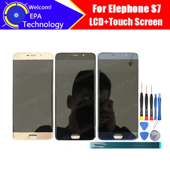 Elephone S7 תצוגת LCD+Touch Screen 100% מקורי חדש נבדק הדיגיטציה לוח זכוכית מחליף S7 +כלים