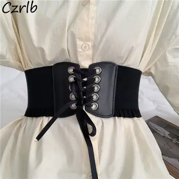 חגורות נשים להרזיה המותניים התחבושת עיצוב וינטג מקרית מוצק נשי פשוט סגנון אופנה מינימליסטי תוספות אביזרים Harajuku
