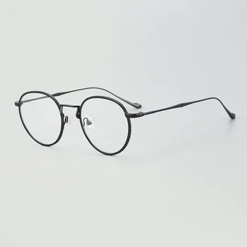עגול דק מטיטניום טהור מסגרות משקפיים משקפי קריאה גברים אופטית באיכות גבוהה עדשות עבור נשים אלגנטי, אסתטי Eyewear