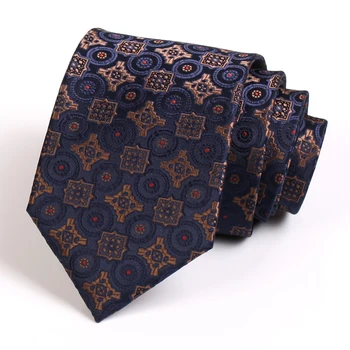 מותג חדש קלאסית יוקרה אקארד לקשור באיכות גבוהה 8CM רחב עניבות גברים חליפת העסקים העבודה אופנה רשמית עניבה