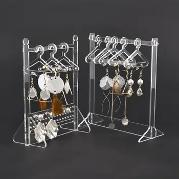 מיני העגיל בעל תכשיטים ארגונית אחסון לעמוד DIY עגיל מחזיק תצוגת עם קולב תכשיטים אחסון דוכן תצוגה מתנה
