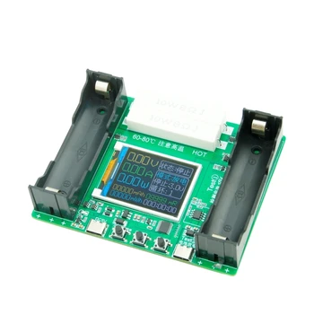 תצוגת LCD 18650 ליתיום בודק קיבולת סוללה גלאי כוח מודול עם טעינה פריקה מסוג-c יציאת הגרסה המשודרגת