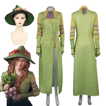המורשת המכשפה Mirabel גרליק פרופסור Cosplay אשף כובע קסמים תחפושות, תלבושות בנות למבוגרים ליל כל הקדושים מסיבת קרנבל חליפה