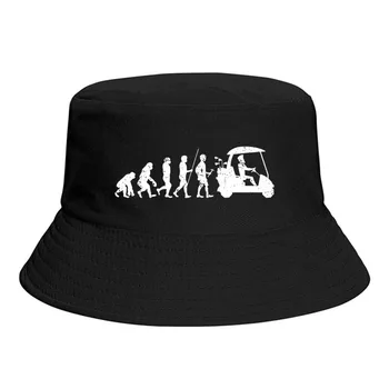 גולף מצחיק גולף קלאסי האבולוציה דלי כובע לגברים נשים תלמידים מתקפל בוב דייג כובעי פנמה כובע אופנת רחוב