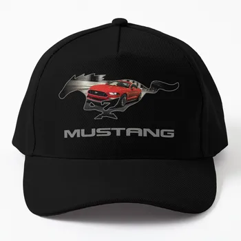 פורד מוסטנג GT לוגו עיצוב סמל (אדום על שחור) כובע בייסבול כובעים מותאמים אישית אופנת רחוב יוקרה האיש כובע נשים כובע לגברים