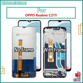 מסך LCD עבור Oppo Realme C21Y RMX3261 RMX3263 תצוגת LCD עם מסך מגע עבור Oppo C21Y LCD מחליף
