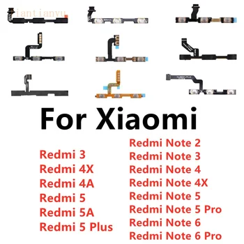 כוח כפתור עוצמת הקול על כפתור כיבוי להגמיש כבלים עבור Xiaomi Redmi 3X 3 3 4X 4א 5 פלוס הערה 5 5A 2 4 3 Pro מהדורה מיוחדת 4X העולמי