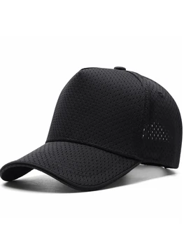 2021 קיץ מלא חורים מגניב כובע השמש אבא בחוץ דיג כובע גברים, נשים, מידות גדולות, כובעי בייסבול 50-60 ס 