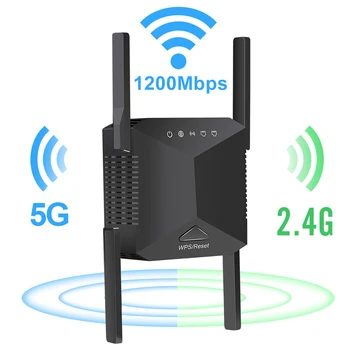 5G WiFi Extender לרשת ארוך טווח אלחוטי WIFI Booster 300Mbps 1200Mbps נתב WiFi מגבר אלחוטי Wi-Fi אות Repeator