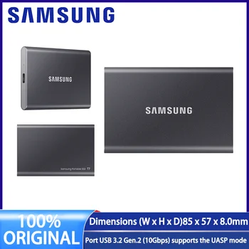 סמסונג T7 נייד SSD 500GB דיסק חיצוני קשיח כונן מצב מוצק דיסק USB 3.2 Gen 2 תואם SSD עבור שולחן העבודה של מחשב נייד