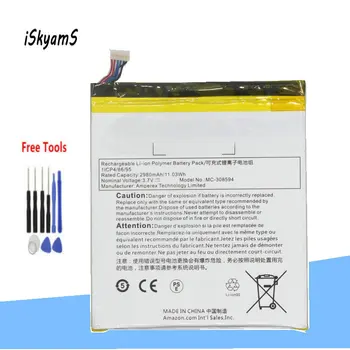 iSkyamS 1x 2980mAh MC-308594 / MC 308594 / MC308594 החלפה סוללה עבור אמזון קינדל אש 7 5th Gen SV98LN / בתפזורת +כלי