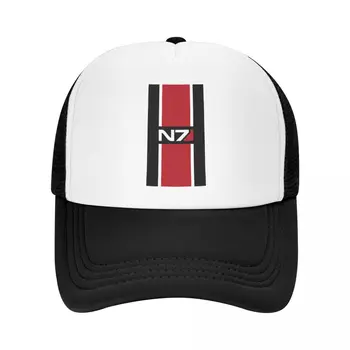 אישית מאס אפקט N7 כובע היפ הופ נשים גברים מתכוונן ברית צבאית משחק וידאו כובע נהג המשאית סתיו