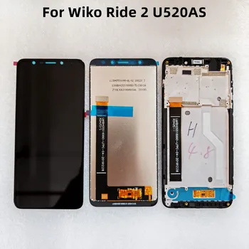 על Wiko Ride 2 U520AS LCD&מסך מגע דיגיטלית עם מסגרת Wiko Ride 2 מסך תצוגה מודול אביזרים הרכבה Replac