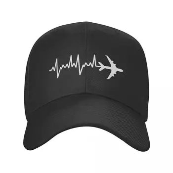 תעופה מטוס פעימות הלב טייס כובע בייסבול למבוגרים טייס המטוס מתנה מתכוונן אבא כובע גברים, נשים, היפ הופ Snapback כובעי