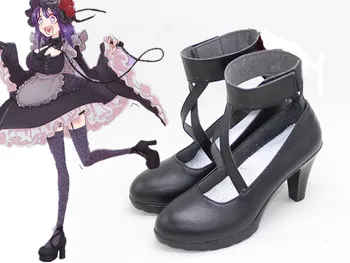 השמלה שלי למעלה יקירי Cosplay נעליים Kitagawa מרין שחור נעליים עקב גבוהות אנימה יפנית לוליטה נעליים מגפיים תחפושות, אביזרים