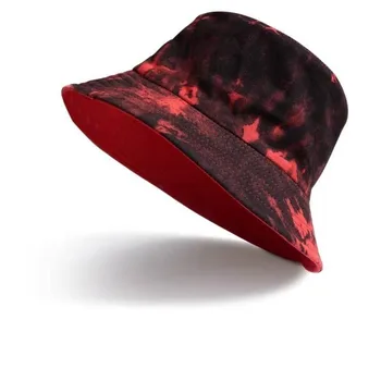 חדש 2021 גרפיטי בסגנון פנמה הקיץ Harajuku דלי כובע צבעוני לקשור צבע דייג כובע הפיך בוב דלי כובע לגברים נשים