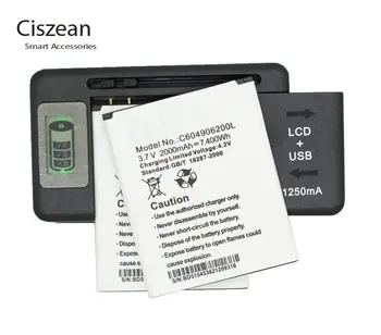 Ciszean 2x 3.7 V 2000mAh החלפת Li-ion סוללה +מטען אוניברסלי C604906200L עבור BLU Studio ספורט 4.5 S430U S430 סוללות