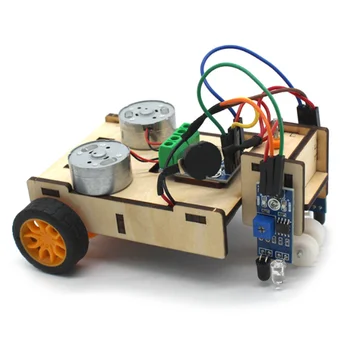 מפעל DIY השורה הבאה אוטומציה הקו השחור חסיד חכם מכונית צעצוע Starter Kit רובוטית קיט עץ גזע ערכות