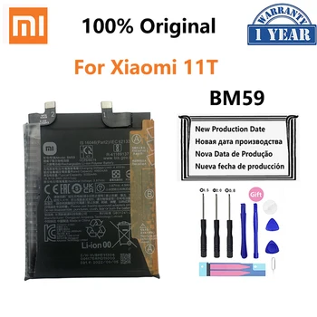 100% מקוריים BM59 5000mAh הסוללה של הטלפון עבור Xiaomi 11T Mi 11T טלפון נייד החלפת הסוללות Bateria
