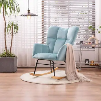 המודרנית מאמצע המאה קטיפה המצויץ מרופדים כיסא מרופד מושב הסלון, חדר השינה, טורקיז, כחול