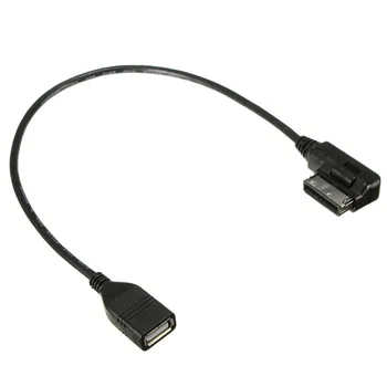 MDI MMI עמי AUX USB נקבה אודיו AUX כבל מתאם חוט אאודי A3/A4/A5/A6/Q5 פולקסווגן Tiguan GTI סמ 