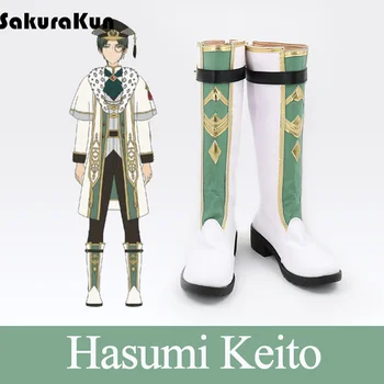 אנסמבל כוכבים Hasumi Keito Cosplay נעליים כי ES Hasumi Keito מגפיים גבוהים