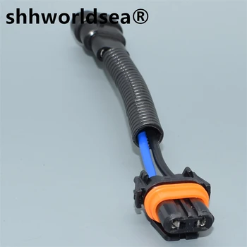 shhworldsea 9005 hb3 כבל מאריך רתמות מחבר הנורה שקע שהצטיירה קרמיקה adapter plug