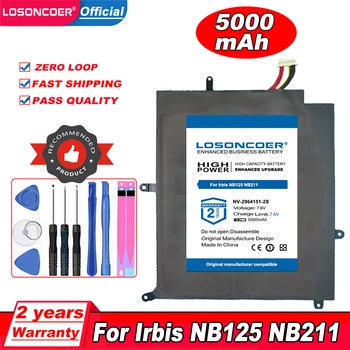 LOSONCOER הסוללה 5000mAh על Irbis NB125 NB211 12.5