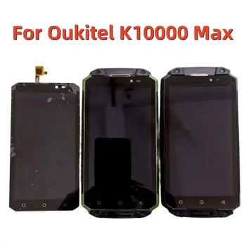 המקורי על Oukitel K10000 מקס תצוגת LCD מסך מגע חיישן Digiziter הרכבה להחליף על Oukitel K10000 מקס עם מסגרת