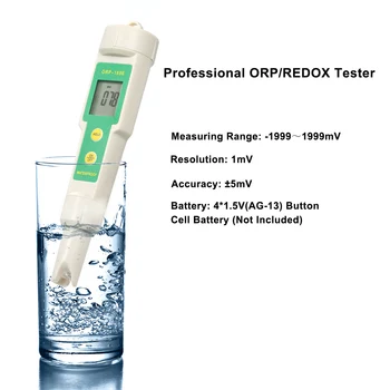 ORP/חמצון-חיזור מטר אטימות מד PH דיגיטלי חמצון-חיזור מטר ORP איכות המים גלאי חמצון להפחתת פוטנציאל Analyzer