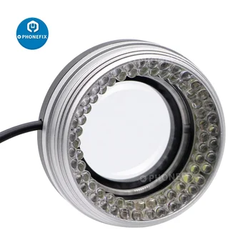 72 LED USB מיקרוסקופ טבעת אור המאיר מנורה מתכווננת מעגל המאיר מקור משקפת המשקפת סטריאו Trinocular
