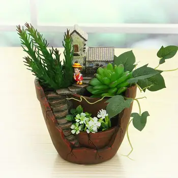 צמח בעל DIY שרף עיצוב הבית עציץ Fadeless לנשימה לשימוש חוזר עמידה פרח גן מיכל עיצוב מרפסת
