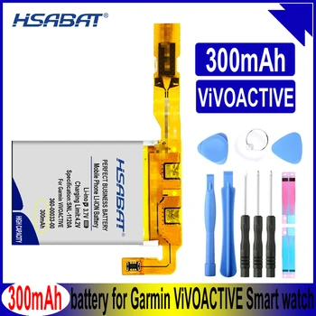 HSABAT 360-00033-00 300mAh סוללה עבור ViVOACTIVE של Garmin שעון חכם Li-ion נטענת Vivoactive סוללות