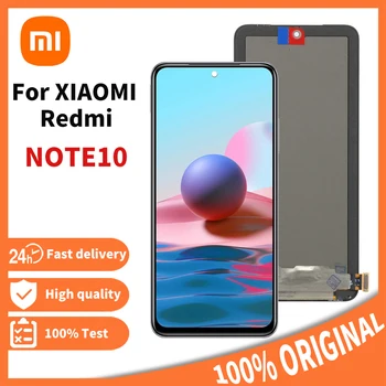 מקורי AMOLED XIAOMI Redmi Note10 4G תצוגת LCD מסך מגע דיגיטלית תחליף Redmi Note 10 M2101K7AI M2101K7AG