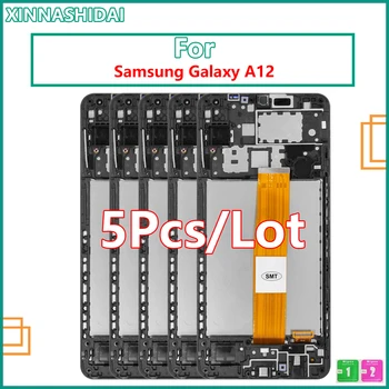 5Pcs/Lot תצוגת LCD עבור סמסונג גלקסי A12 A125F A125 A125H A125F/DS תצוגת LCD מסך מגע דיגיטלית הרכבה החלפה