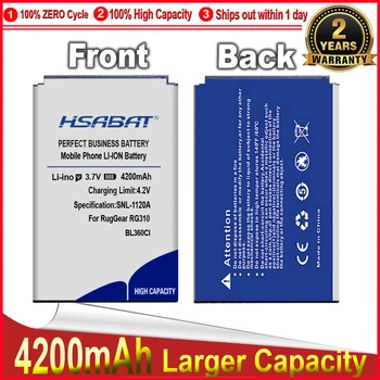 HSABAT 0 מחזור 4200mAh סוללה עבור RugGear BL360C1 RG310 BL360CI באיכות גבוהה החלפת מצבר
